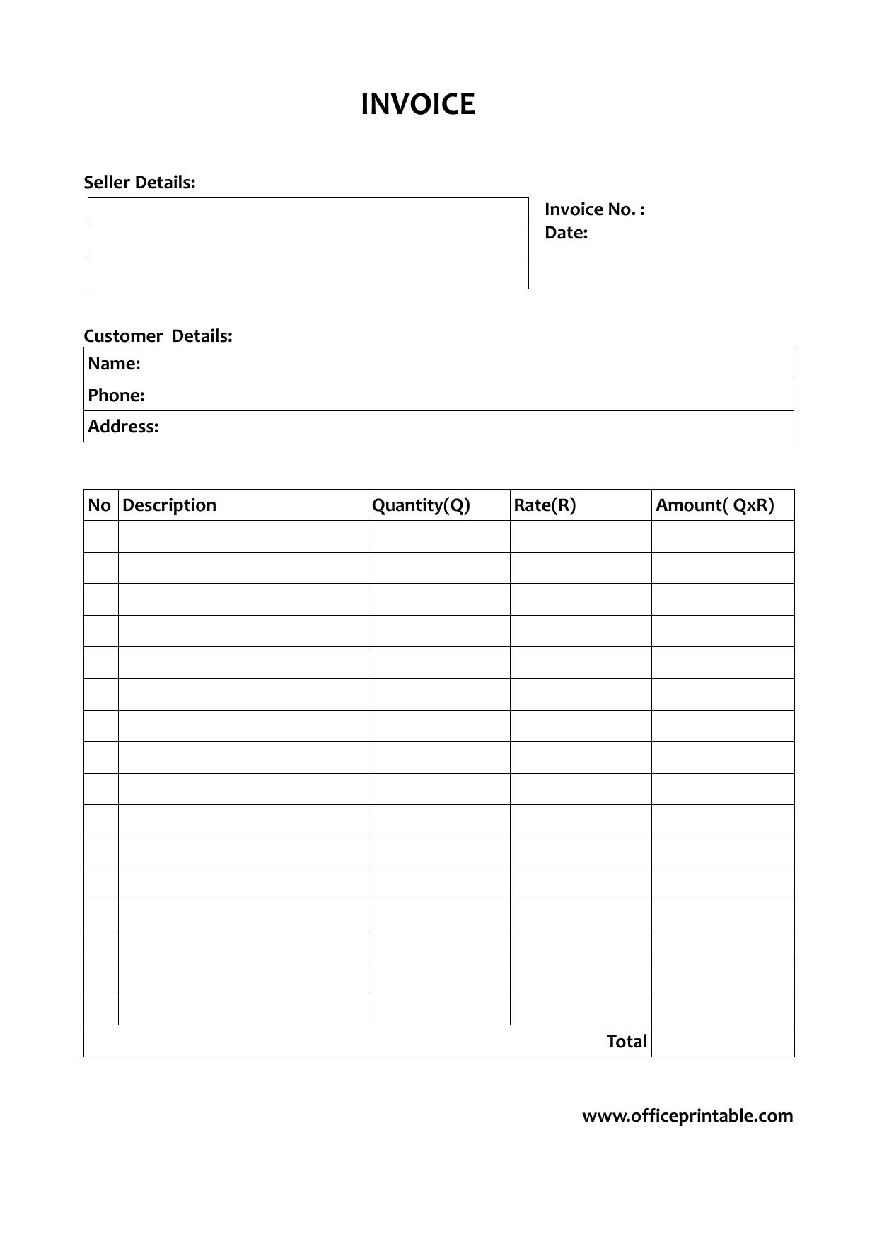 Preview of Invoice Template 2